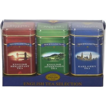    New English Teas Angol Szálas Tea Válogatás (Mini Reggeli, Mini Délutáni, Mini Earl Grey) 75g