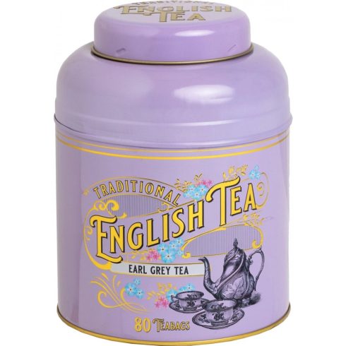 New English Teas Cylinder - Lila - Earl Grey Tea (80 filter) 160g