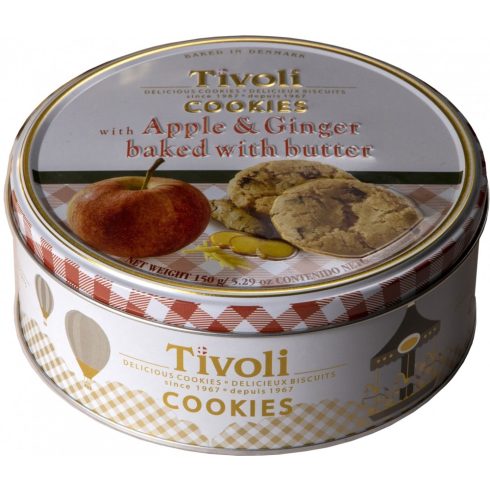  Tivoli Almás-Gyömbéres vajas kekszek Fémdobozban 150g